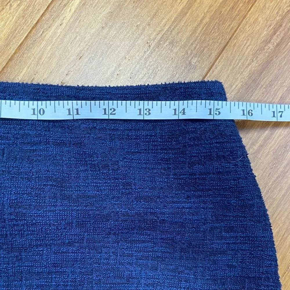 Ann Taylor Knit Navy Blue Pencil Skirt size Small